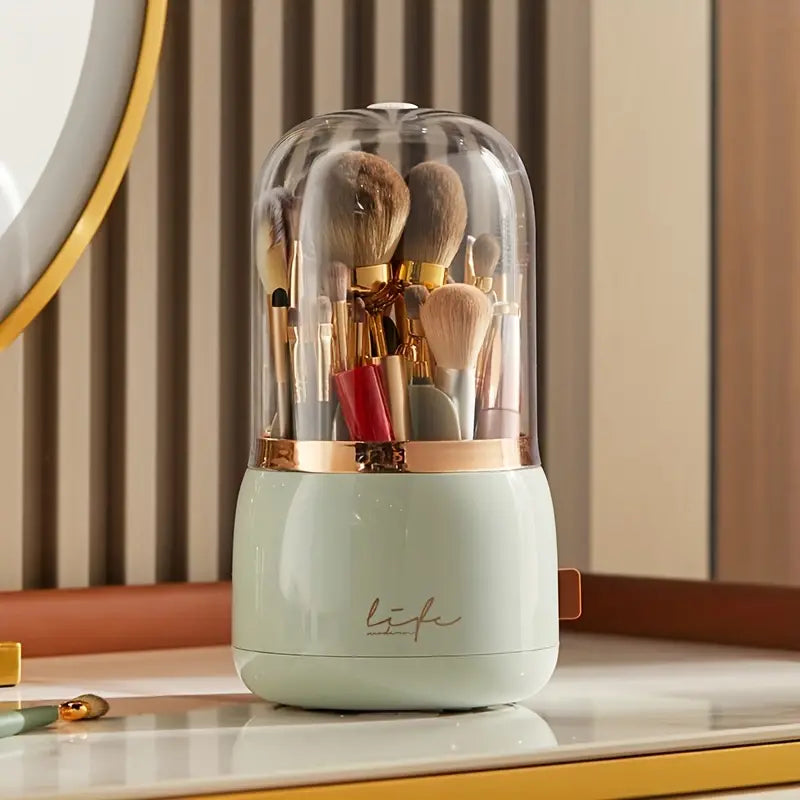 Luxury Rotating Makeup Brush Holder