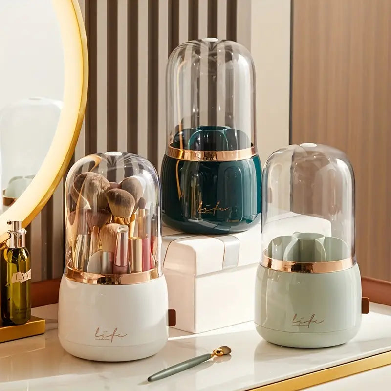Luxury Rotating Makeup Brush Holder